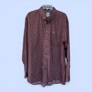 Men's Western‎ Shirt Paisley Cinch LS Button-Down Sz XL EUC